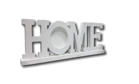 מסגרת עץ HOME עם תמונה בעיצוב אישי