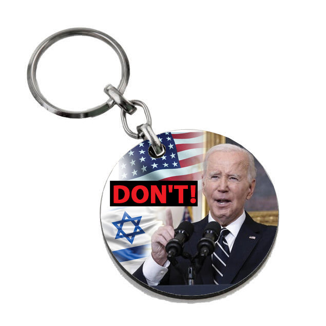 מחזיק מפתחות עץ "DON'T"