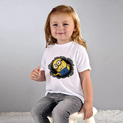 חולצת טי מעוצבת ילדים / מבוגרים - דגם 3 מיניונים