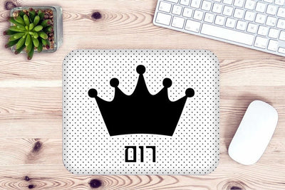 פד לעכבר מעוצב עם כיתוב ושם אישי