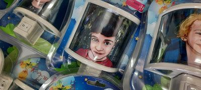 מנורת לילה עם איור שלכם ושם אישי