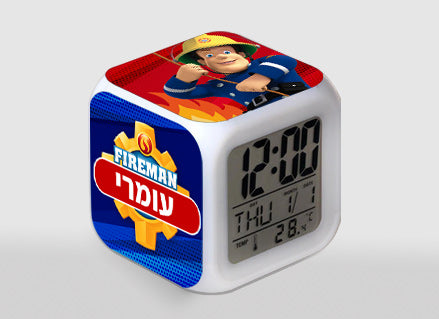 שעון מעורר חכם מעוצב עם שם אישי